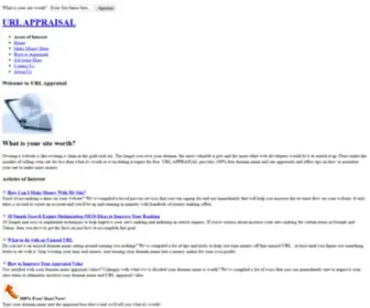 Urlappraisal.net(How Much Is Your Site Worth) Screenshot