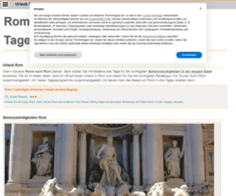 Urlaub-Rom.de(Rom • Reisetipps und Tagesprogramme für Ihren Urlaub Rom) Screenshot