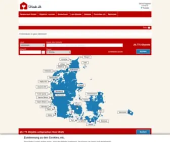 Urlaub.dk(Hier finden Sie leicht und sicher Ihr perfektes Ferienhaus in Dänemark und dazu die Vorteile) Screenshot