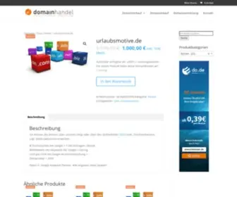 Urlaubsmotive.de(Steht zum Verkauf bei www.Domainhandel.biz) Screenshot