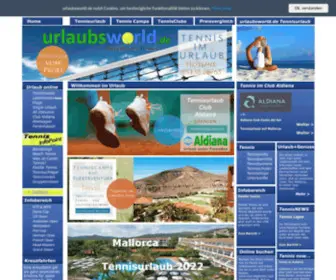 UrlaubsWorld.de(Tennisreisen online buchen) Screenshot