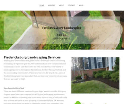 Urlawncare.com(Landscaping Fredericksburg) Screenshot