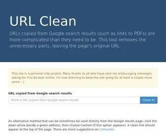 Urlclean.com(URL Clean) Screenshot