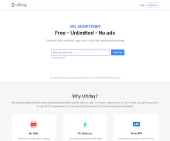 Urlday.cc(URL Shortener) Screenshot