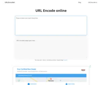 Urlencoder.io(URL Encode online. URLEncoder) Screenshot