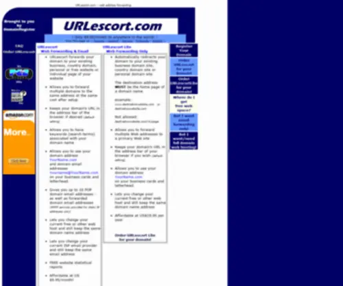 Urlescort.com(Domain Forwarding Services) Screenshot