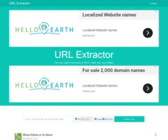 Urlextractor.net(Link Extractor) Screenshot