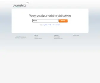 Urlmetrics.be(URLM (België)) Screenshot