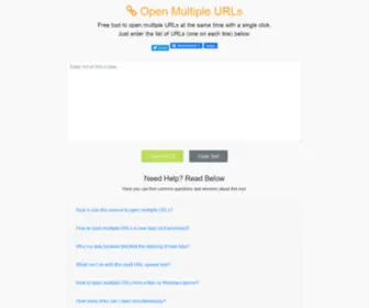 Urlopener2.com(Open Multiple URLs) Screenshot