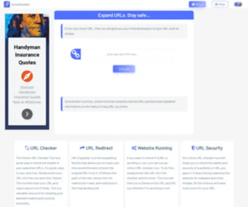 Urlschecker.com(Urlschecker) Screenshot