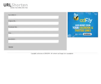 Urlshorten.in(URL Shorten) Screenshot