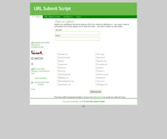 Urlsubmitscript.com(Free url submit) Screenshot