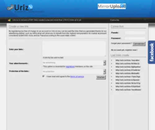 URLZ.so(Make Money For Sharing Your Links) Screenshot