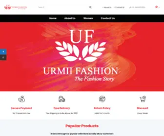 Urmiifashion.com(Fashion Store in Jaipur) Screenshot