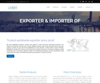 URMPL.com(Textile Petrochemicals Products Exporter) Screenshot