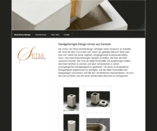 Urnen-Design-Sima.de(Gestalten Sie persönliche Abschiede) Screenshot