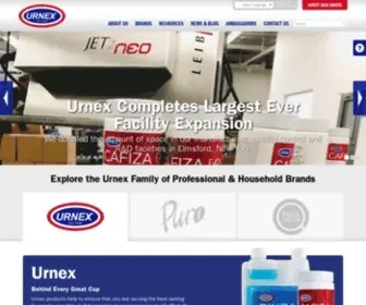 Urnex.com(Coffee & Espresso Equipment Cleaning Products) Screenshot