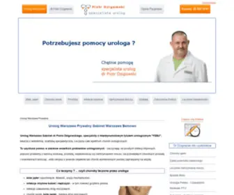 Urolog.biz(UROLOG Warszawa dr Dzigowski Dobry Urolog Warszawa prywatnie) Screenshot