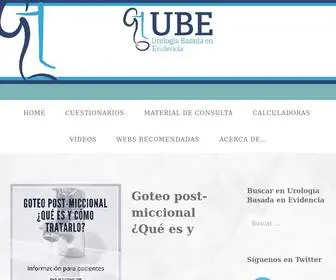 Urologiabe.com(Urología Basada en Evidencia) Screenshot