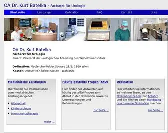 Urologie-Batelka.at(Kurt Batelka) Screenshot