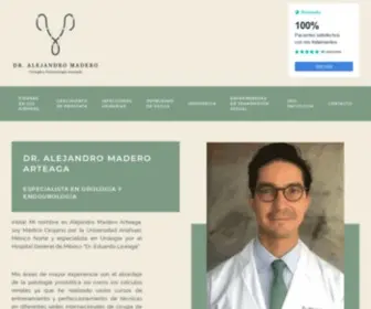 Urologomadero.com(Alejandro Madero Arteaga) Screenshot