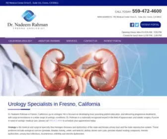 Urologyfresno.com(Dr Nadeem Raham) Screenshot