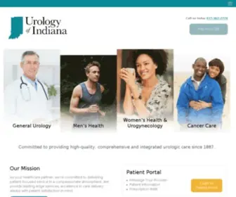Urologyin.com(Urology of Indiana) Screenshot