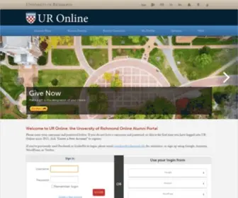 Uronline.net(University of Richmond) Screenshot