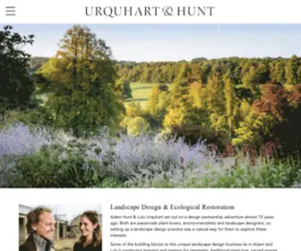 Urquharthunt.com(Landscape Design & Ecological Restoration) Screenshot