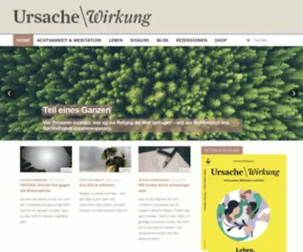 Ursachewirkung.com(Hier findest du die Startseite Ursache\Wirkung) Screenshot