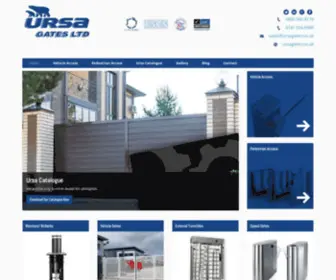 Ursagates.co.uk(Automatic Electric Gates Glasgow Traffic Barriers Bollards Turnstiles) Screenshot