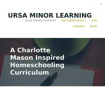 Ursaminorlearning.com(A Charlotte Mason Inspired Homeschooling Curriculum) Screenshot