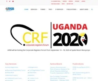 URSB.go.ug(Uganda Registration Services Bureau) Screenshot