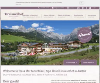 Urslauerhof.at(Maria Alm Hotel) Screenshot