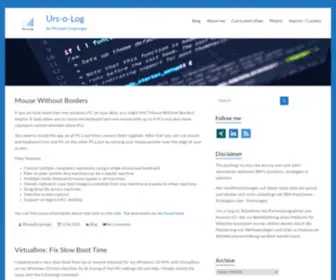 Urspringer.de(By Michael Urspringer) Screenshot