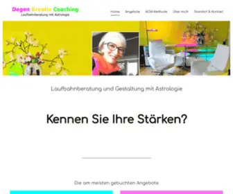 Ursula-Degen.ch(Laufbahnberatung & Berufsberatung mit Psychologie und Astrologie in Zürich) Screenshot