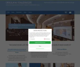 Ursulastaudinger.com(Ursula M. Staudinger) Screenshot