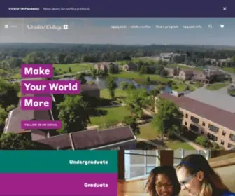 Ursuline.edu(Ursuline College offers holistic education) Screenshot