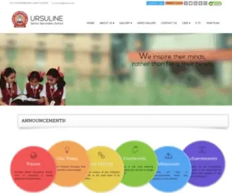 Ursulinekannur.com(Ursuline school) Screenshot