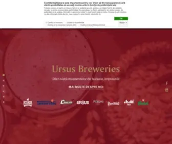 Ursus-Breweries.ro(Ursus Breweries) Screenshot