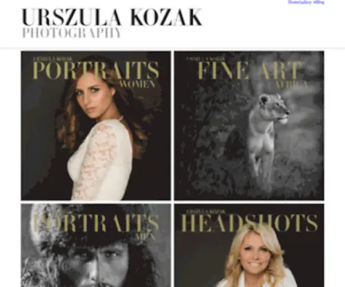 Urszulakozak.com(Award Winning) Screenshot