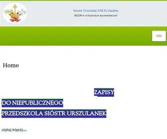 Urszulanki-Gandino.com(DOM ZAKONNY ZGROMADZENIA SIÓSTR URSZULANEK N.M.P) Screenshot
