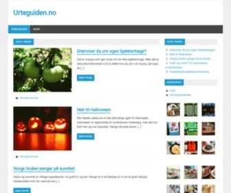 Urteguiden.no(En informativ side om spennende urter og kosthold) Screenshot