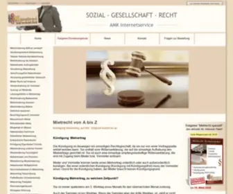 Urteile-Mietrecht.net(Kündigung Mietvertrag) Screenshot