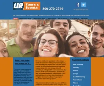 Urtoursandevents.com(Student Travel) Screenshot