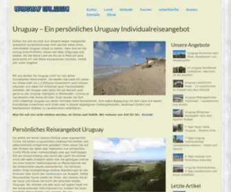 Uruguay-Erleben.de(Individueller Uruguay Urlaub oder Reise) Screenshot