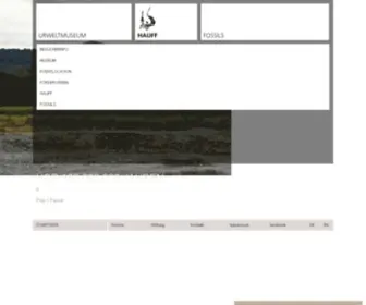 Urweltmuseum.de(URWELTMUSEUM HAUFF FOSSILS) Screenshot