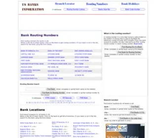 US-Banks-Info.com(US Banks Information) Screenshot