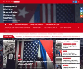 US-Cubanormalization.org(National Cuba Conference) Screenshot