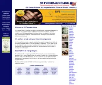 US-Funerals.com(US Funeral Guide & Comprehensive Funeral Homes Directory) Screenshot